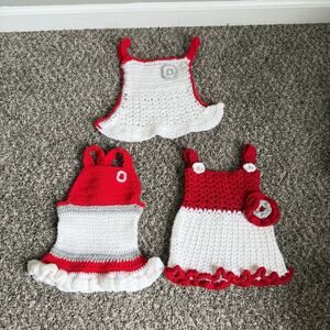 Ohio state Buckeyes baby clothes Lot Buckeyes baby 0-3 Months Crotchet Handmade